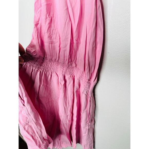 SPLENDID Pink Relaxed Fit Hana Halter Neck Romper Size Medium - Picture 9 of 9